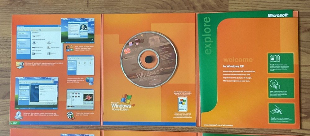 Microsoft Windows XP Home Edition - Upgrade Booklets 2 Disks W/ Keys