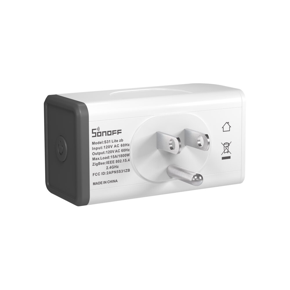 SONOFF Smart Plug Switch 15A 1800W Outlet Power Socket S31 Lite Zigbee Repeater