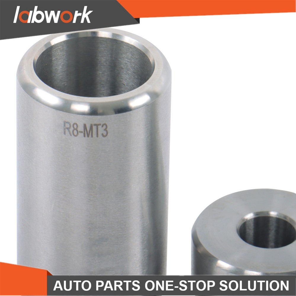 Labwork Precision Ground R8 Shank 3pc Adapter for Milling Machine Arbors