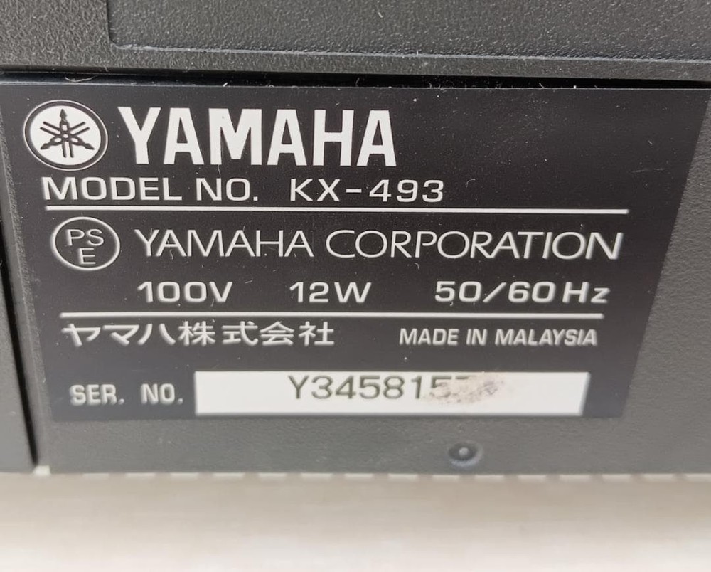 Yamaha KX-493 Stereo Cassette Deck High-Performance Audio Player Silver Tested