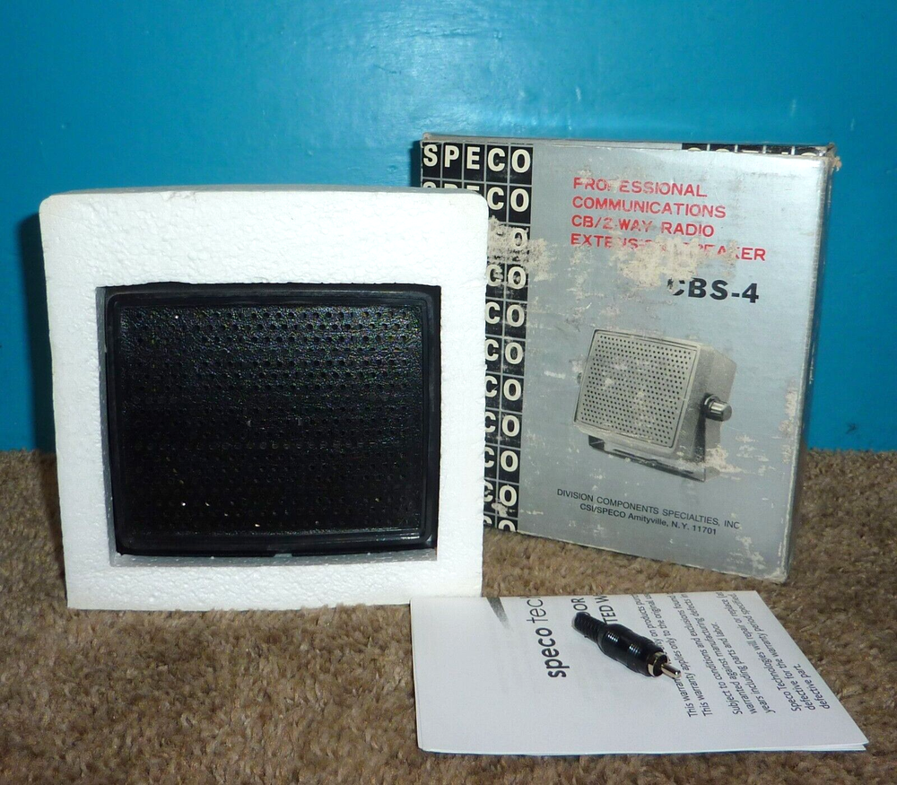 Speco CBS-4 External Communications Speaker NIB Free Shipping