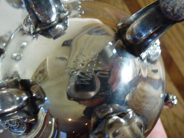 WALLACE BAROQUE Silverplate Tea Coffee Set and LARGE tray