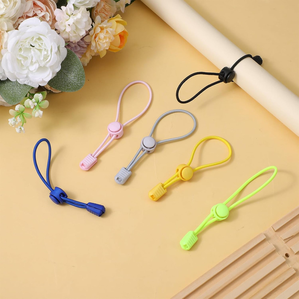 6Pcs Colour Clay Bag Ties,Adjustable Pottery Tools Strap Ceramic Tool Strap for