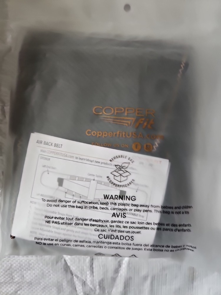 Copper Fit Elite AirFlow Back Support Brace Adjustable – NWOB