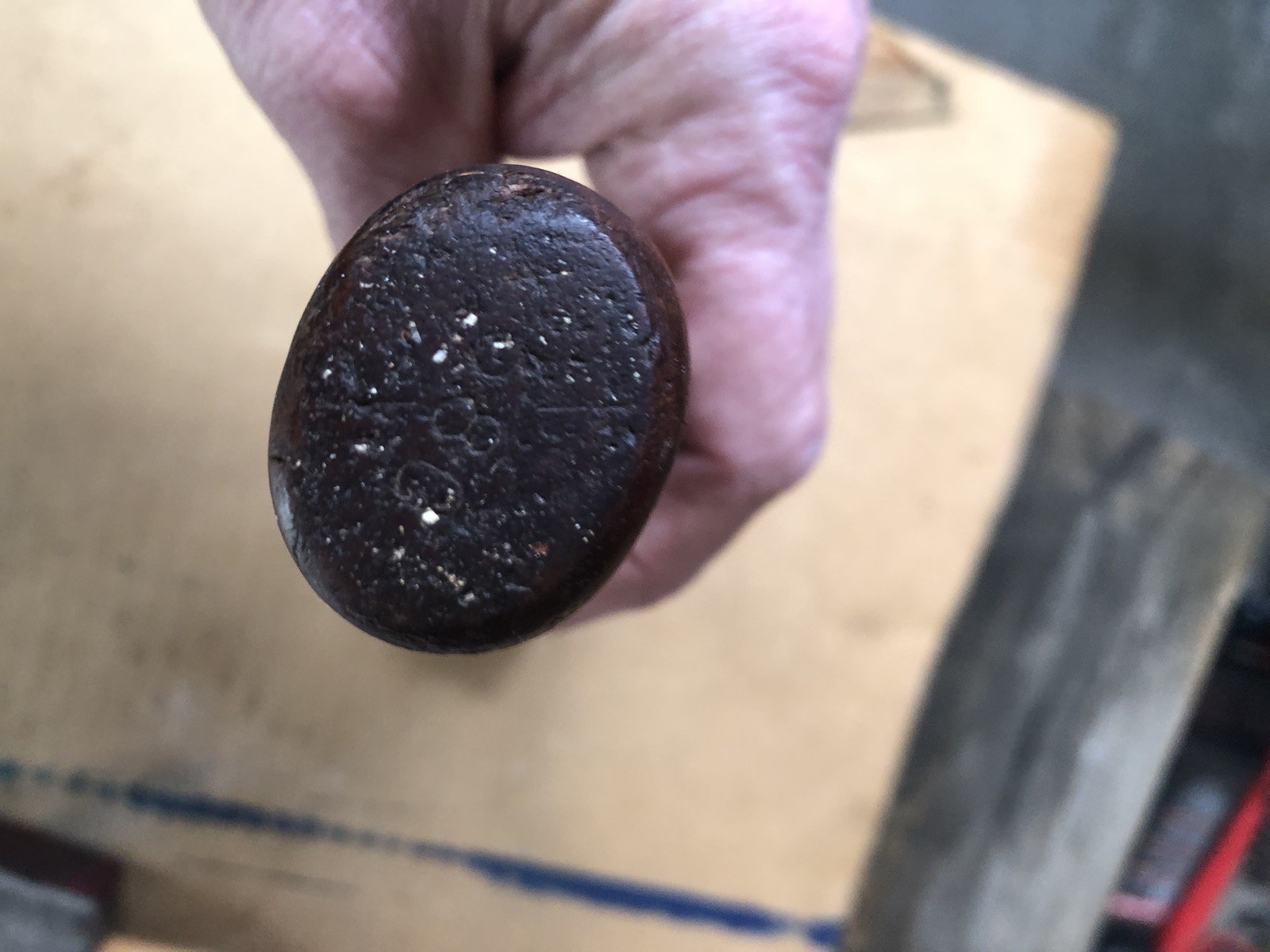 Vintage PLUMB 24 OZ BRICK LAYER MASONRY Hammer With Original Handle #580