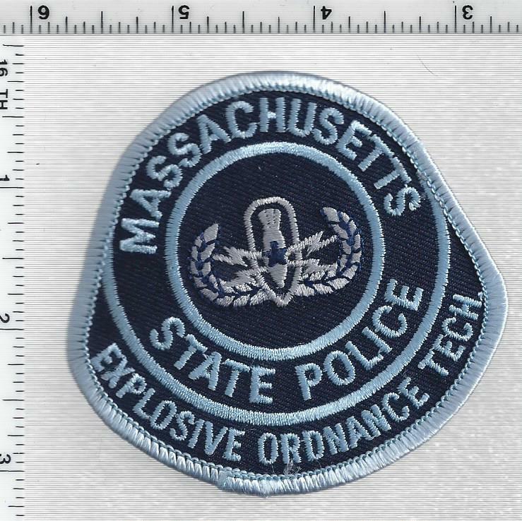 State Police (Massachusetts) 1st Issue Explosive Ordinance Tech Shoulder Patch