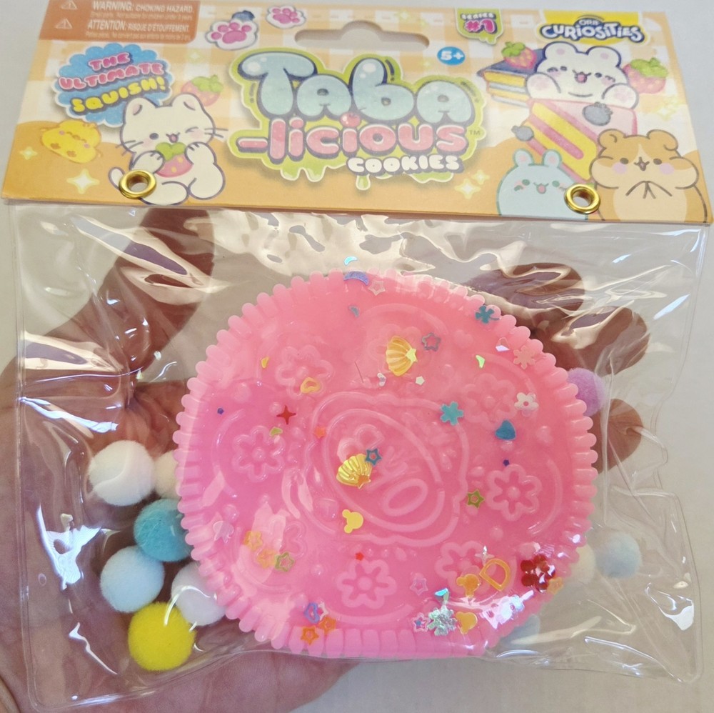 Taba-licious PINK MEGA COOKIE Orb Curiosities Squeeze Toy Taba Squishy FAST SHIP