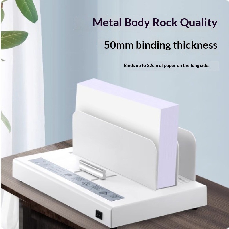 Compact Home Office Fully Automatic Wireless Wire-O Binding Machine JZ-50S