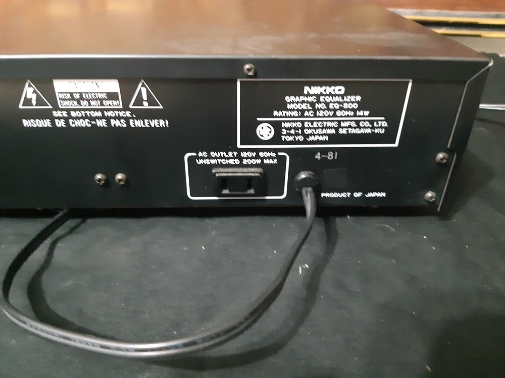 Nikko EQ-500 Graphic Equalizer