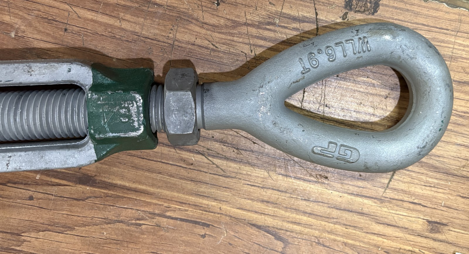 Green Pin Turnbuckle 1 ¼” x 18” GP WLL 6.9T, G-6315 eye-jaw end-fitting 6.9 Ton