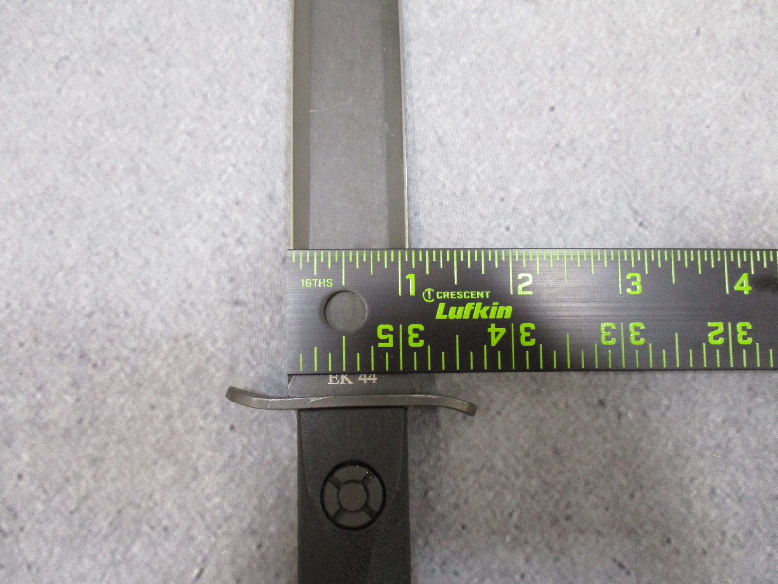 KA-BAR EK44 Commando Knife John Ek Fixed Blade w/ Leather Sheath Used