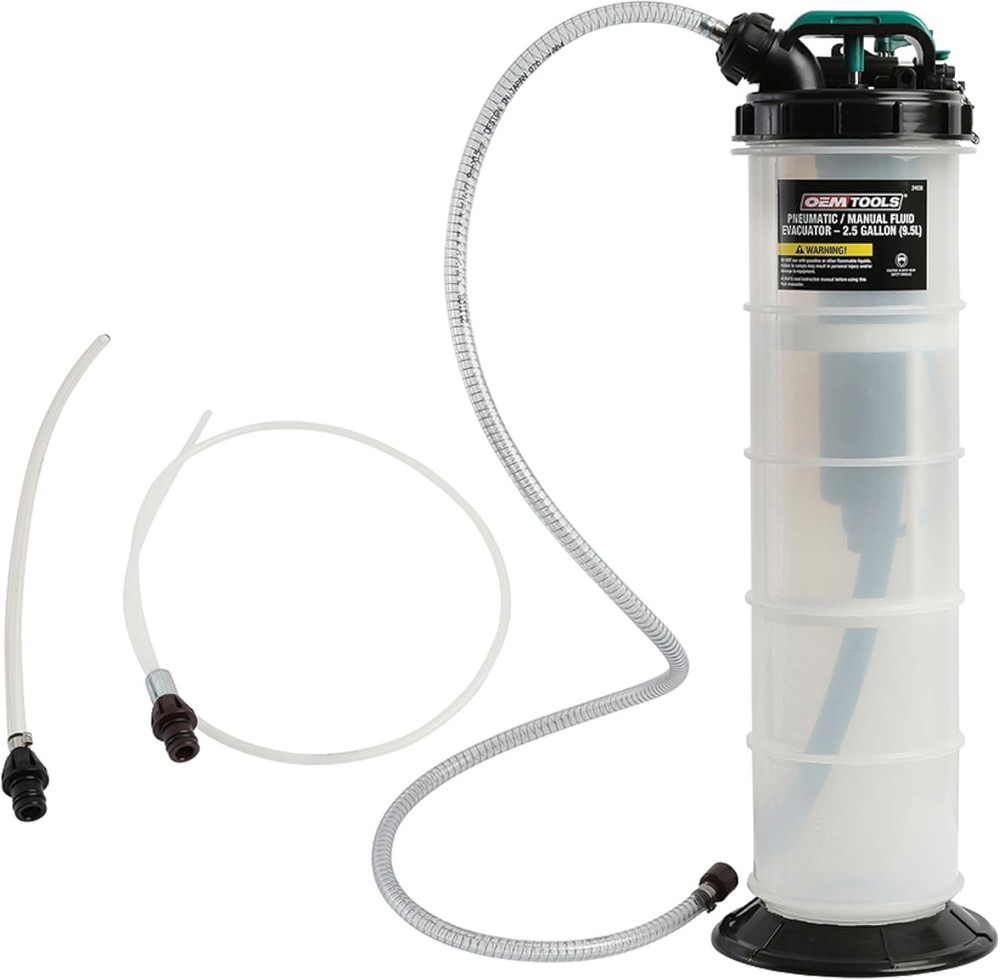 Heavy-Duty 2.5 Gal Fluid Extractor - Dual Operation Pump for Safe Fluid Changes