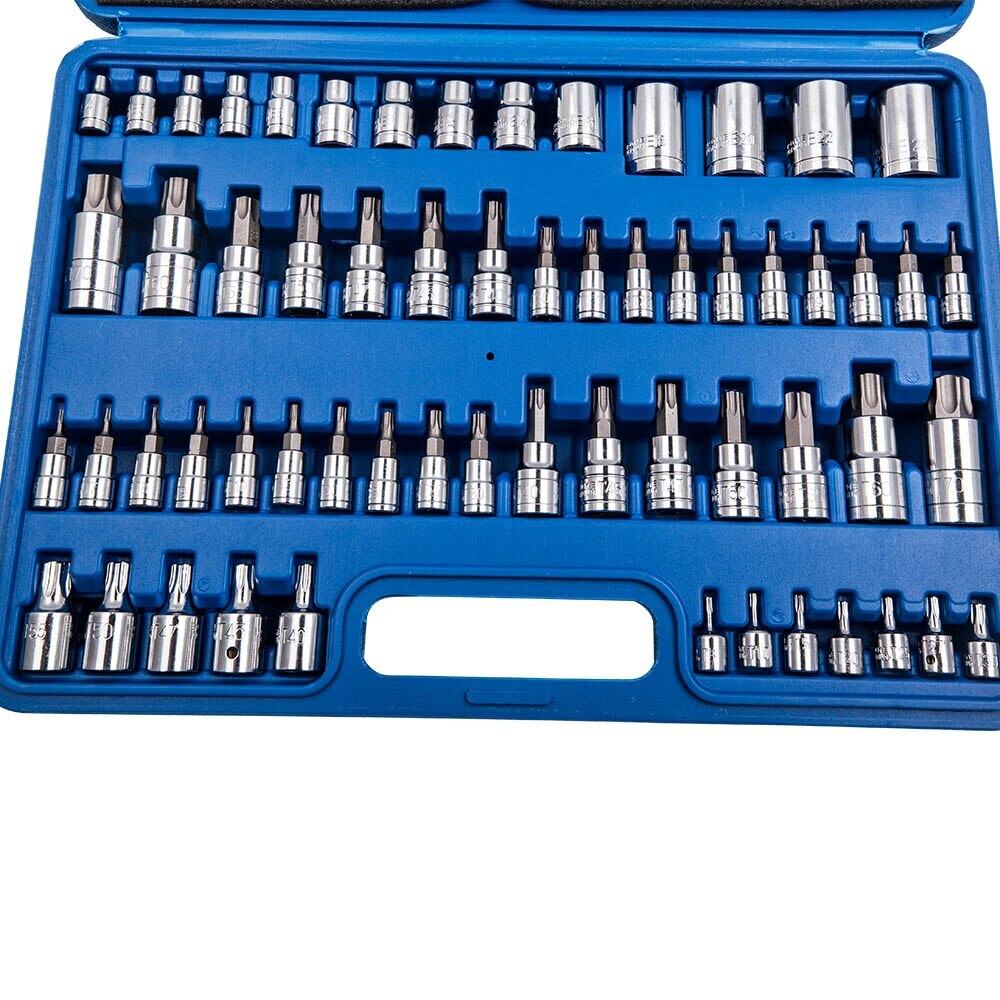 60Pcs Master Torx Socket Set Tamper Proof Security Bits Torx Plus External Star