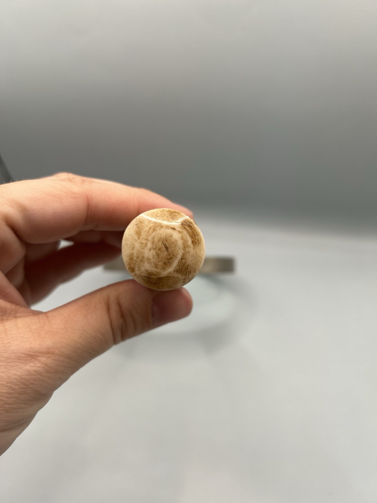 Magnifying Glass, 4" Lens, 10x Magnification Antique Finish Twisted Bone Handle