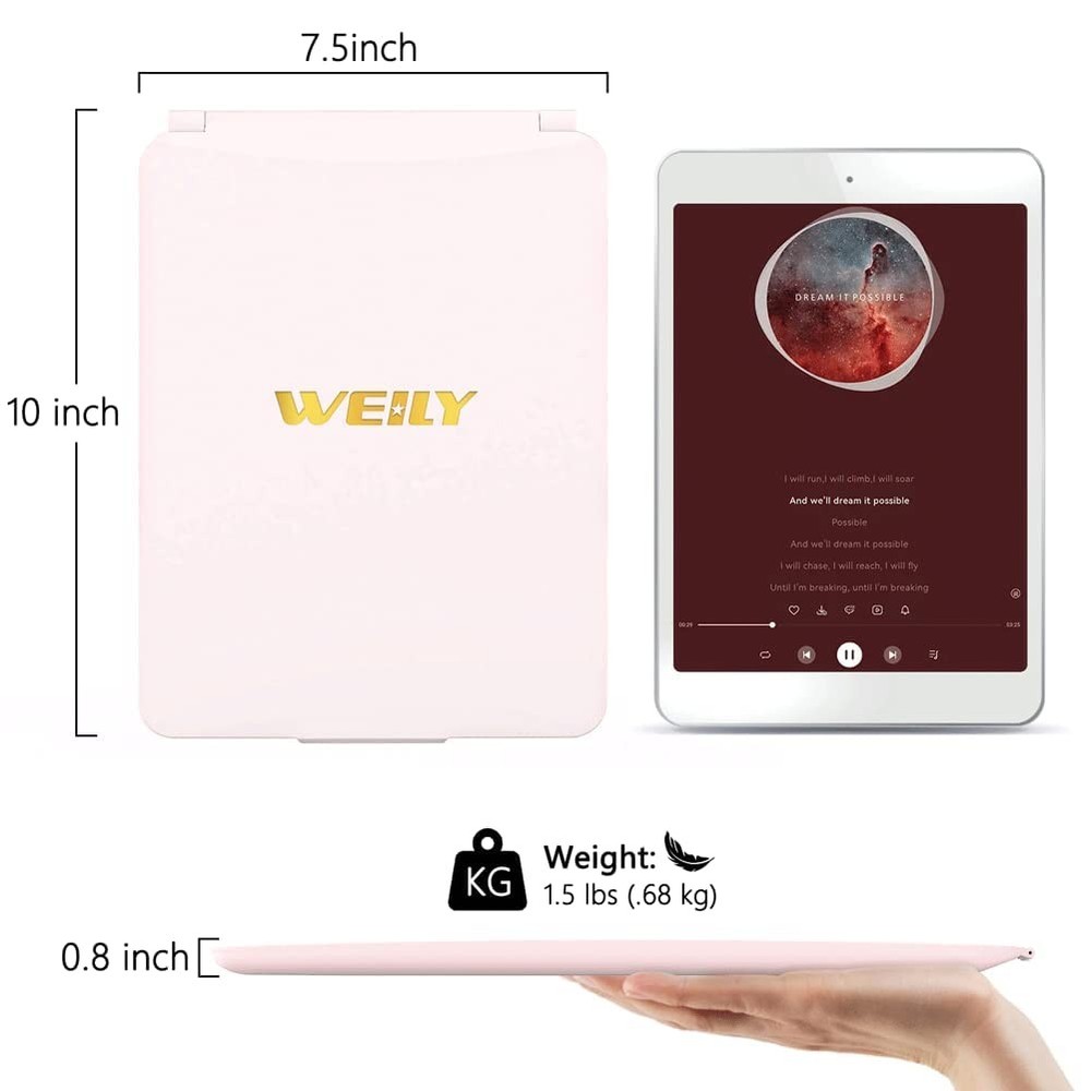 Makeup Mirror with Lights, 2000 mAh USB Rechargeable Lighted Makeup Mirror, T...