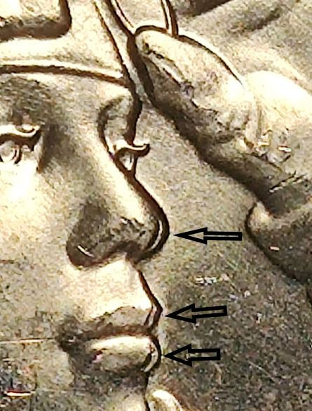 2023 P  Bessie Coleman Quarter die Gouges on Obverse & machine doubling on back