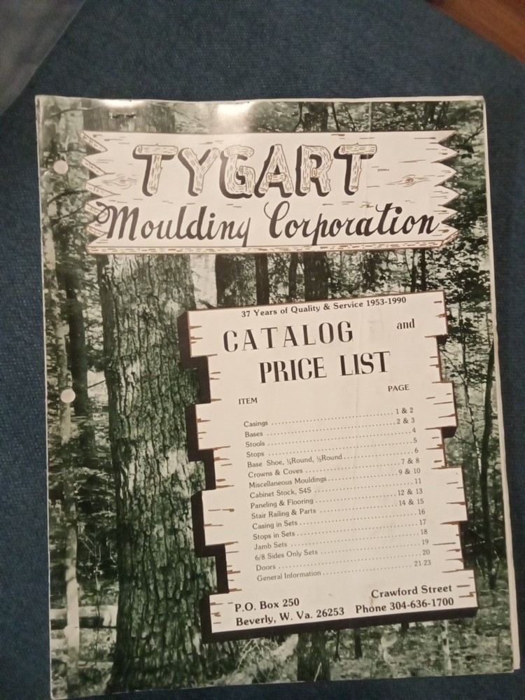 Tygart Moulding Catalog 1990