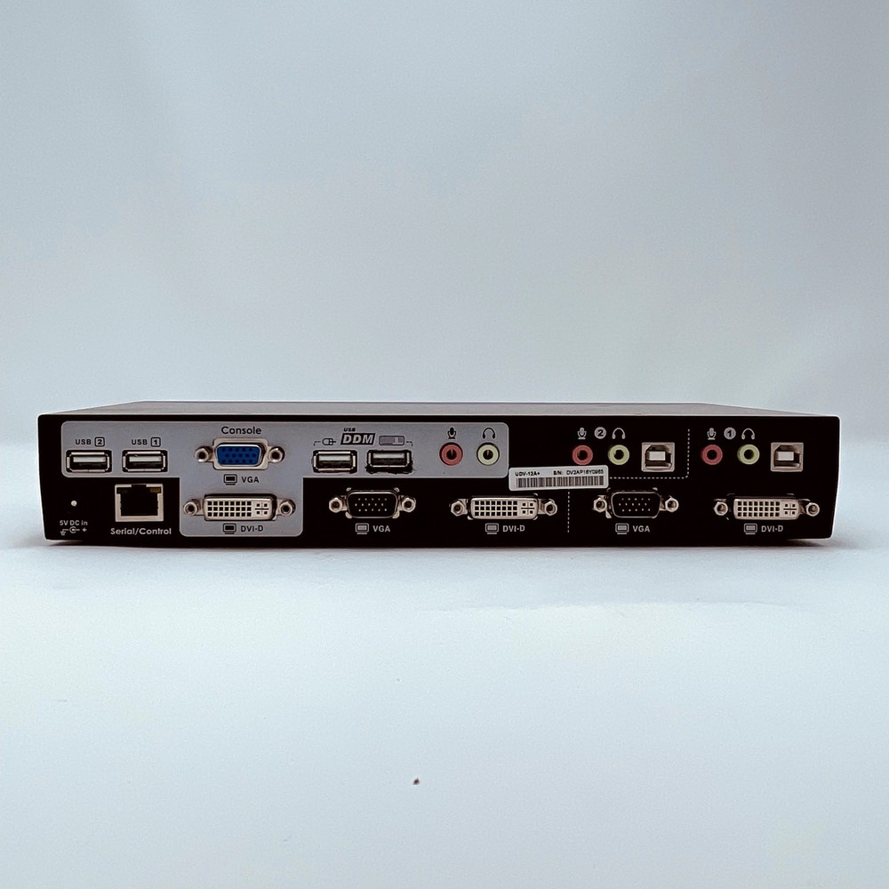 UDV-12A+ DVI-D/VGA KVM switch for Two Monitors and Two Computers