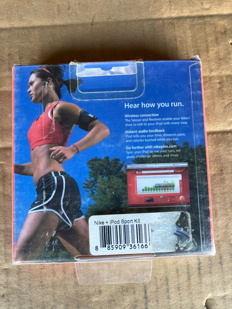 Nike + iPod Sport Kit Running Shoe Sync Sensor Wireless Connection Apple.