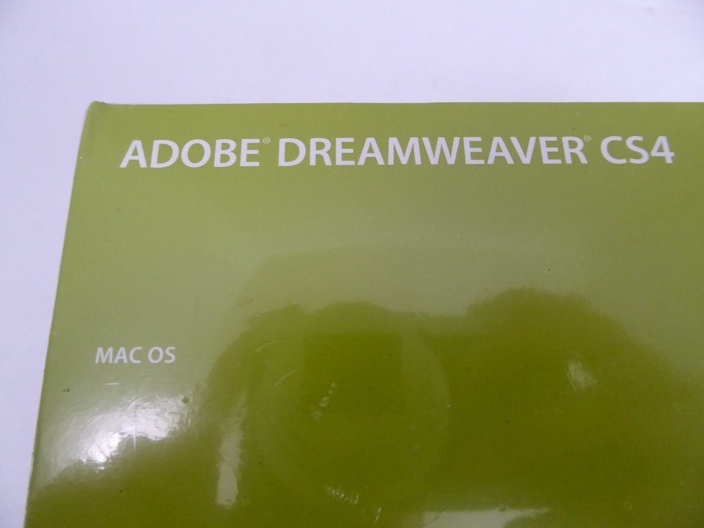 NEW Adobe Dreamweaver CS4 (MAC OS) Version Sealed Software