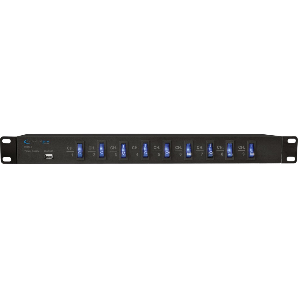 Technical Pro Rack Mount Power Supply with with 5V USB Charging Port