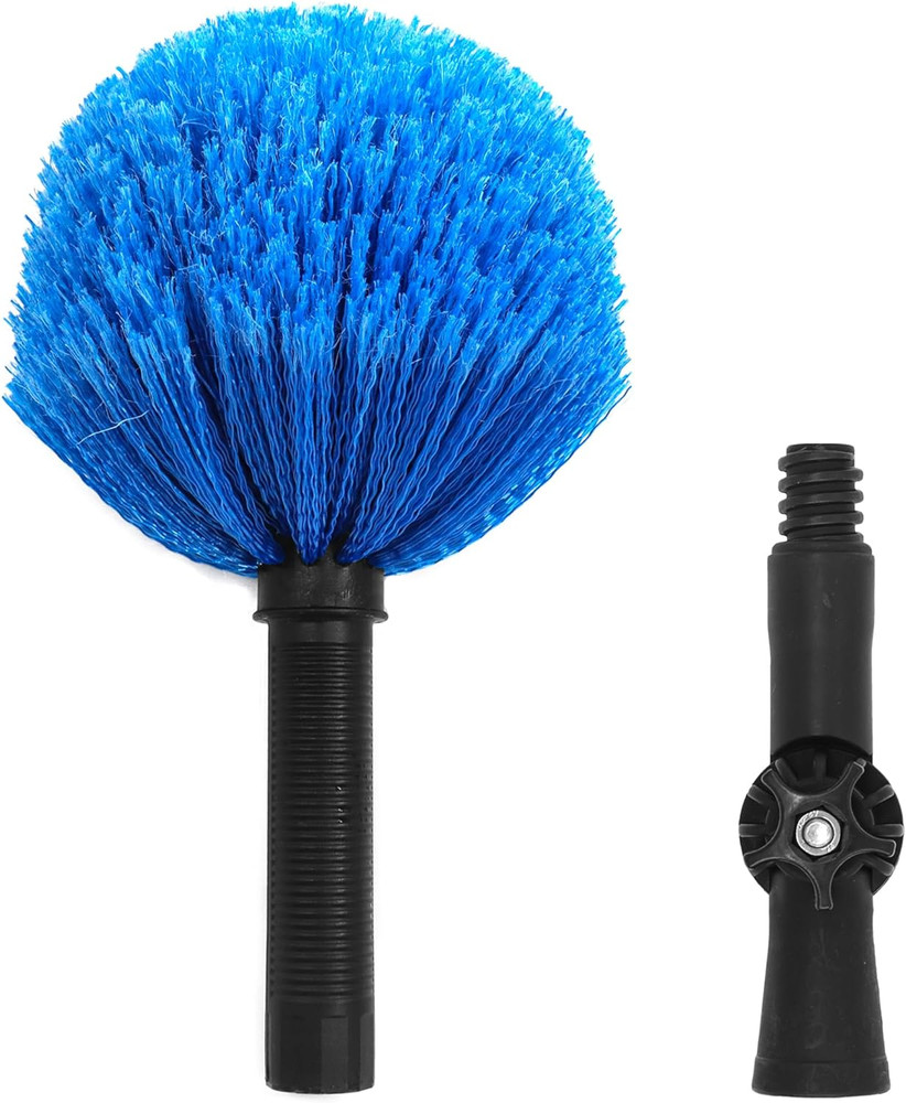 Twist-On Cobweb Duster Head, Soft Bristles Spider Web Duster Brush for Outdoor &