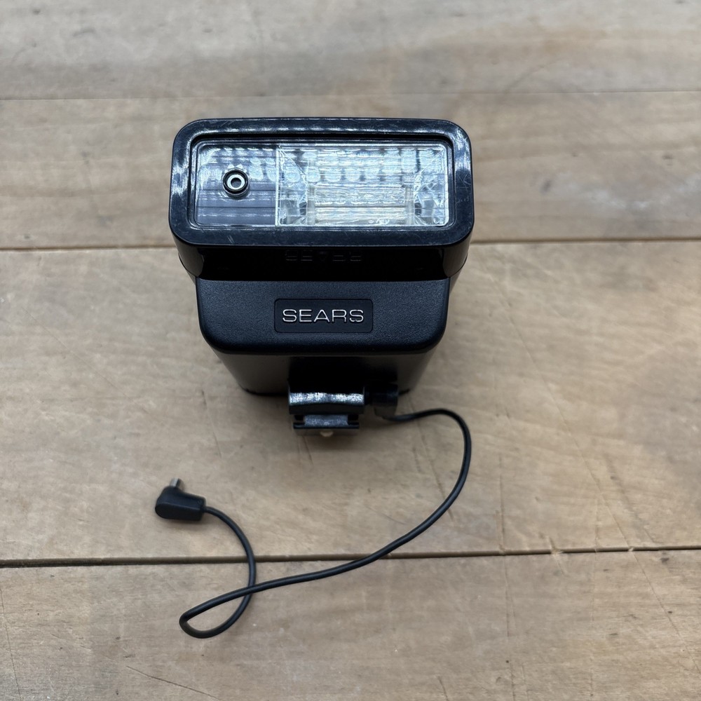 Vintage Sears Electronic Camera Flash Model 330.80100 Hot Shoe Flash Untested