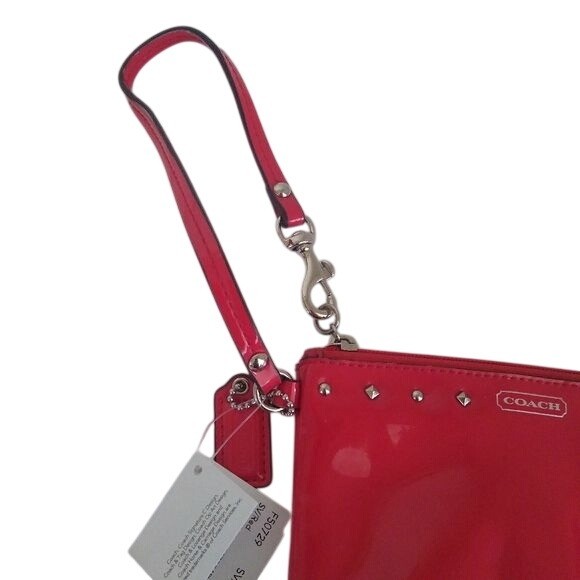 Coach Studded Liquid Gloss Small Wristlet
