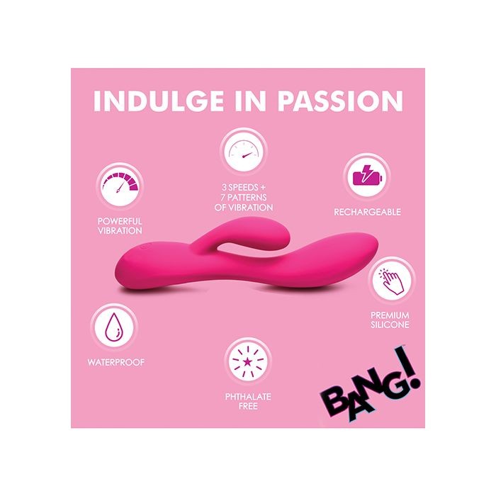 Bang! 10X Flexible Silicone Rabbit - Pink