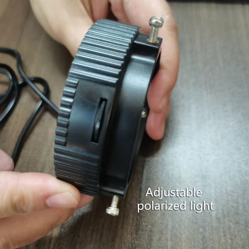USB Powered Portable LED Rings Light With Polarizing Function For Microscope