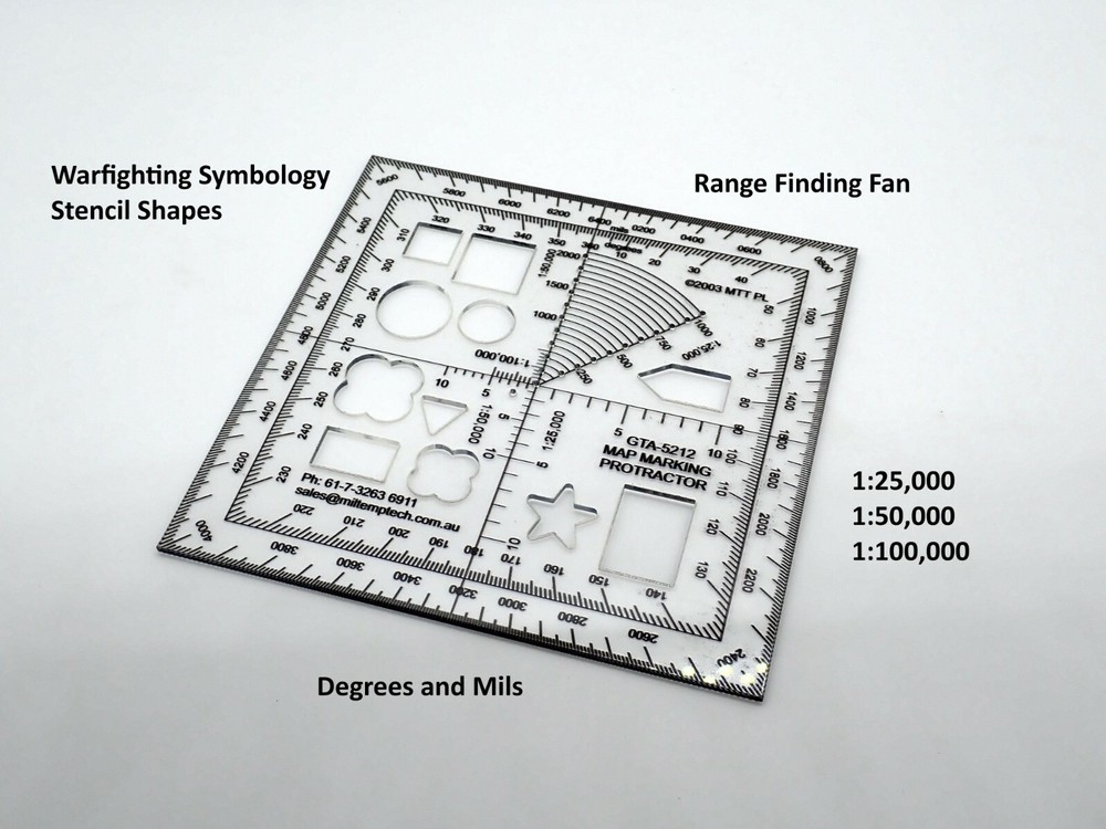 GTA 5212 Map Marking Protractor
