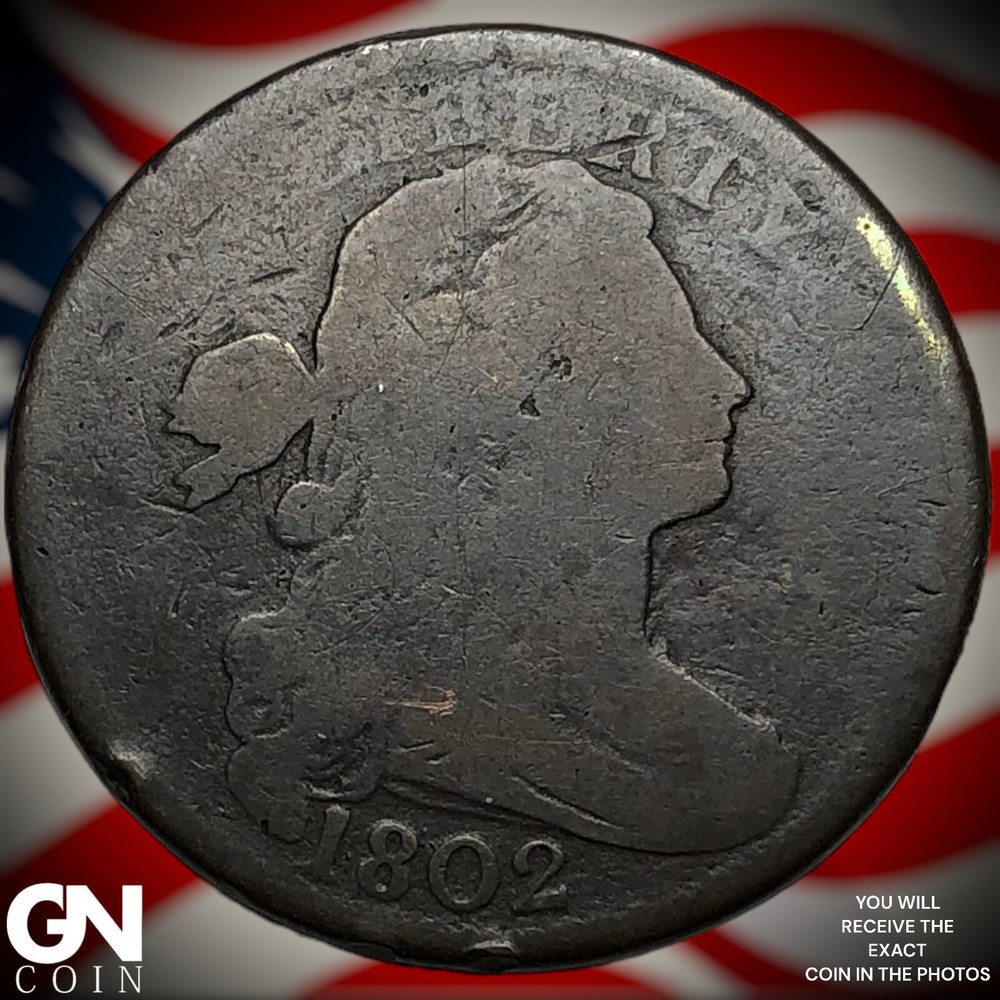 1802 Draped Bust Large Cent X7357
