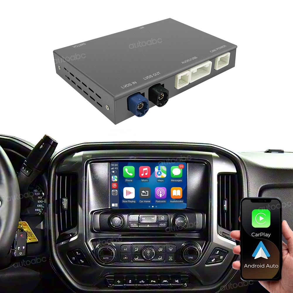 Fits 2014-2018 Chevrolet Silverado GMC Sierra Wireless Carplay interface Adapter