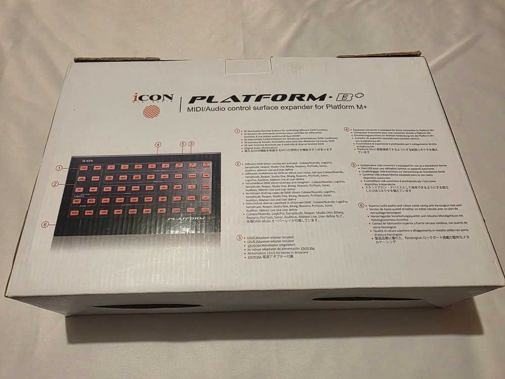 Icon Pro PLATFORM B+ 50 Button Module for Platform M+ DAW Control Surface