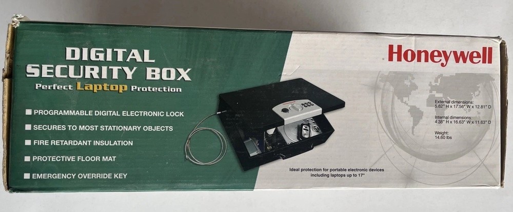 First Alert Digital Security Box 3040DF W/Key For Over Ride Or Only Key Use