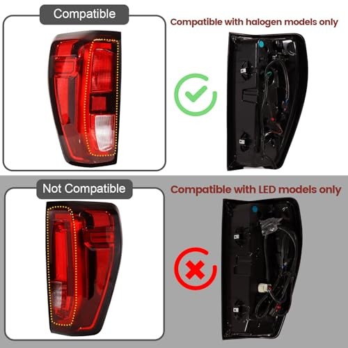 Tail lights Assembly Compatible with 2019-2024 GMC Sierra driver side Halogen