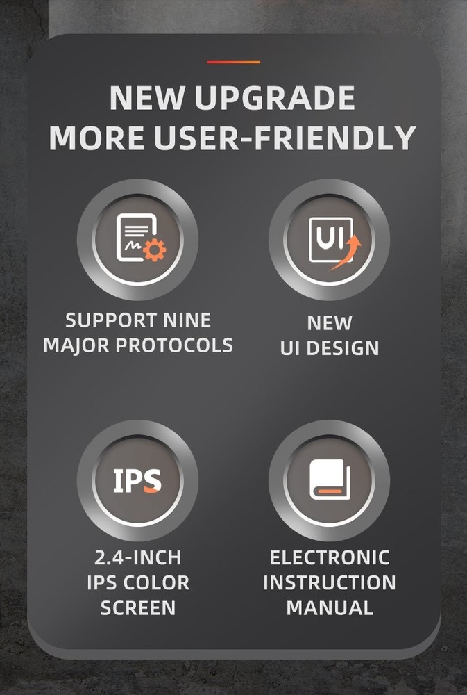FISONA W12 OBD2 Scanner OBD Code Reader Diagnostic Tool Check Engine Fault USA