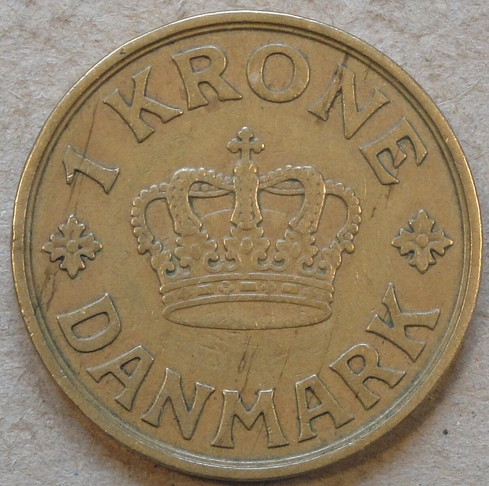 Denmark 1935 1 Krone as Pictured