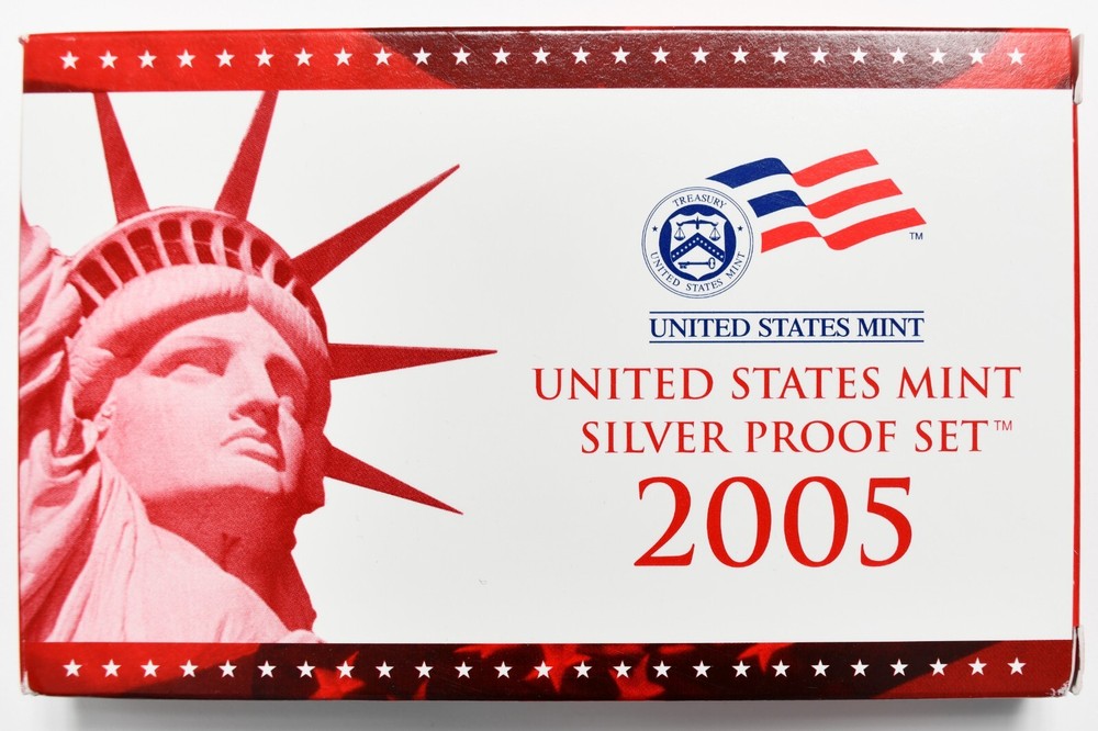 2005 United States Silver Proof Set w/ Box & COA