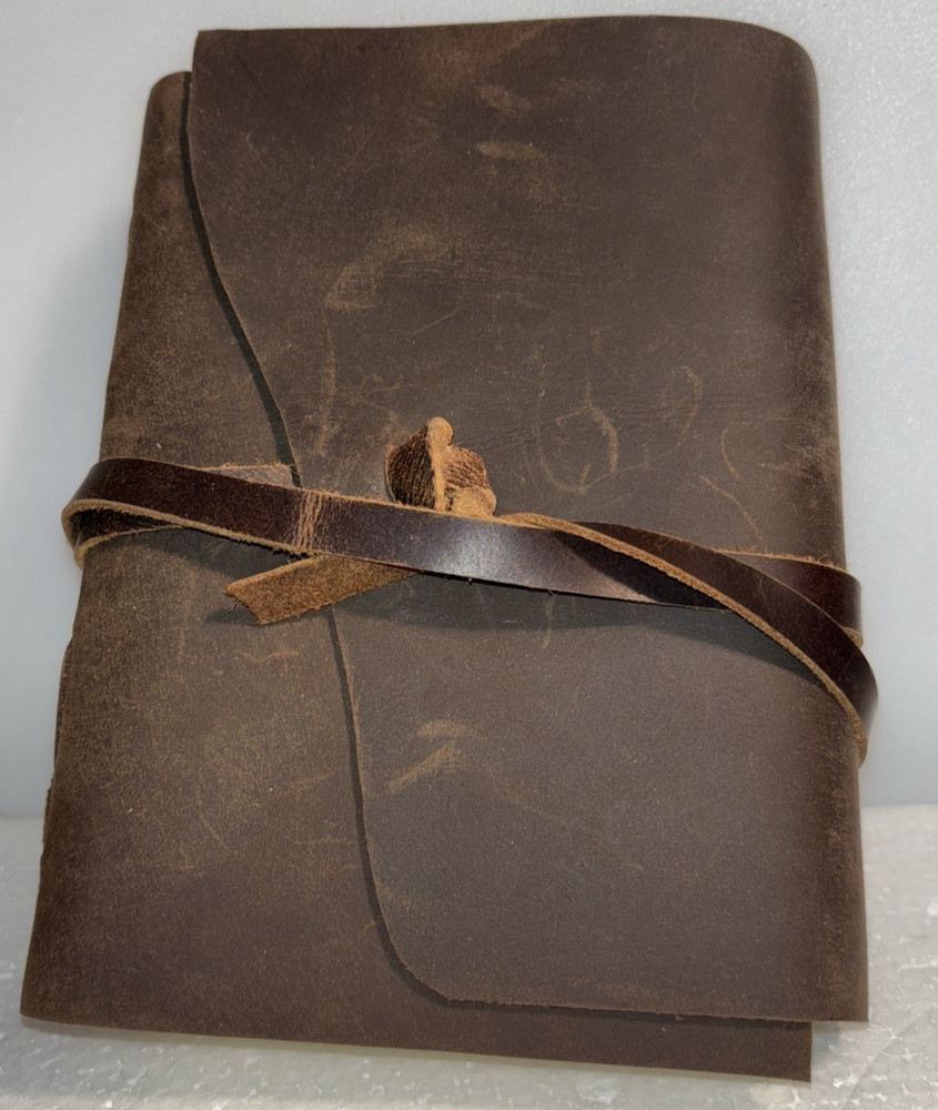 Frontier Style Handmade Genuine Leather Book For Notes, Sketches Or Diary