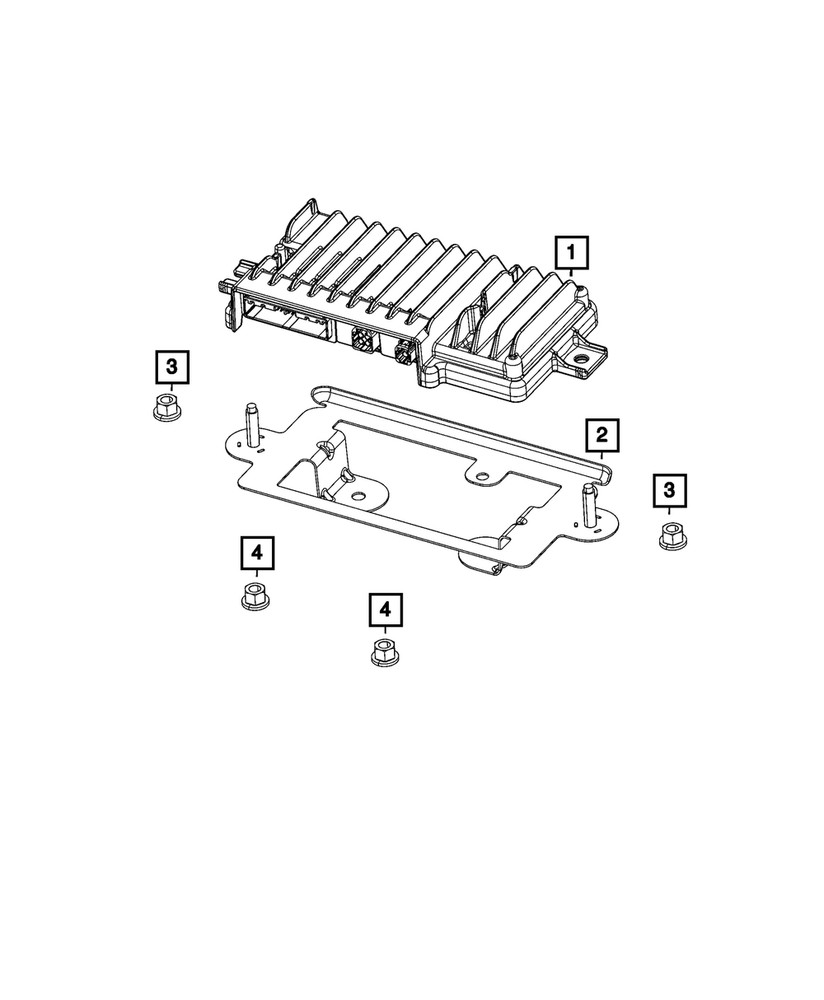 Genuine Mopar Park Assist Module 68617887AD