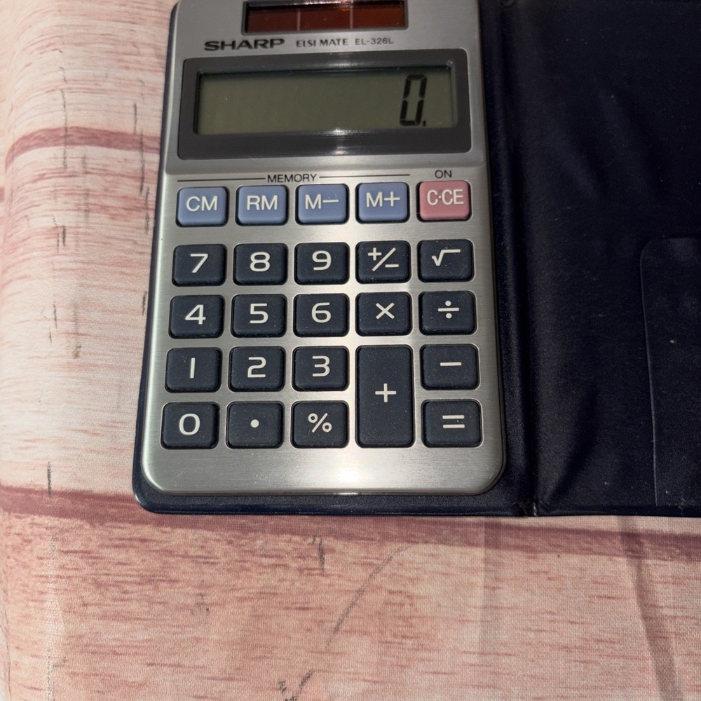 Sharp EL-326S Calculator with Case