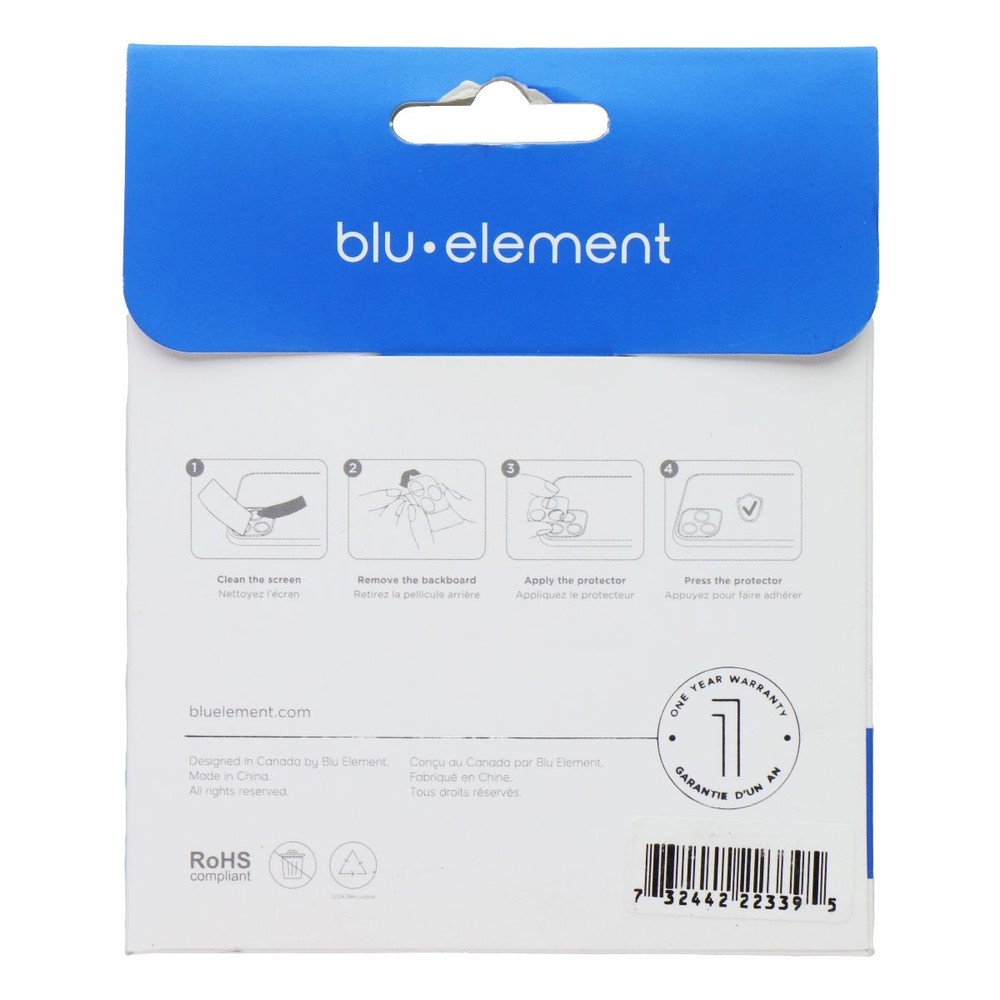 Blu Element Tempered Glass Camera Lens Protector for Apple iPhone 12