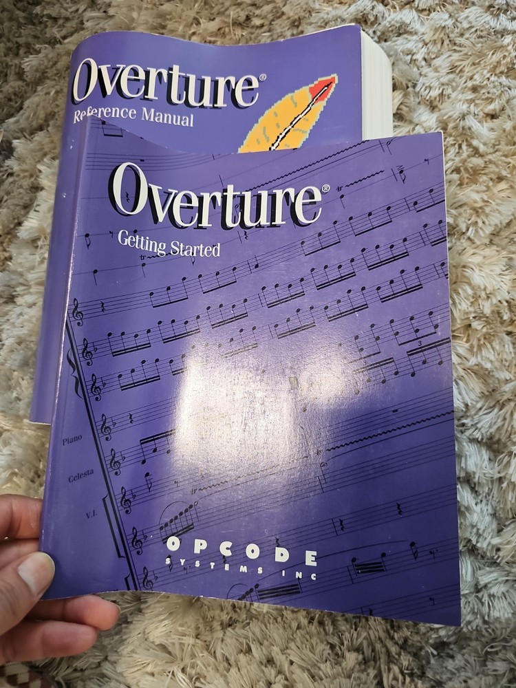 Opcode Overture Academic Edition Box Set Manuals Disks Vintage Music Software