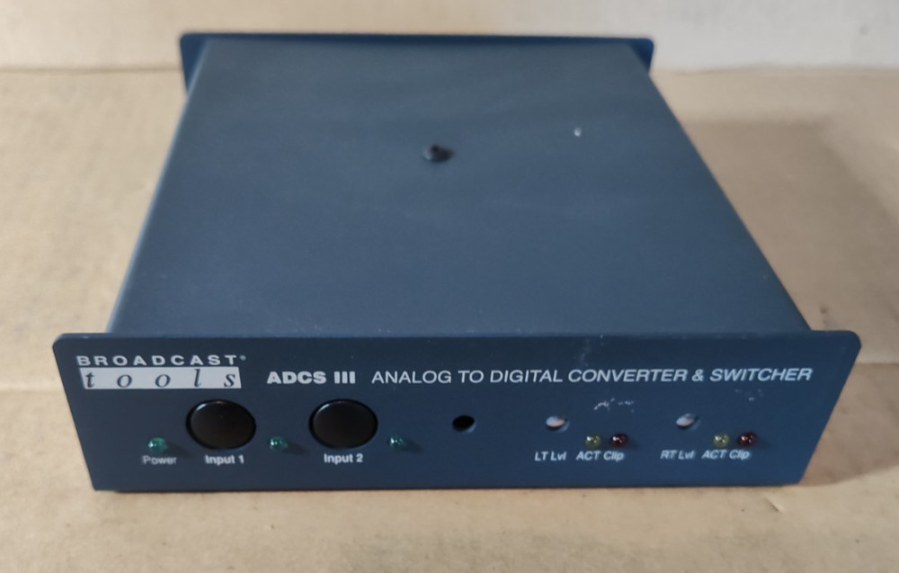 Broadcast Tools ADCS III EAS AES Digital Audio Analog Digital Converter - Nice !