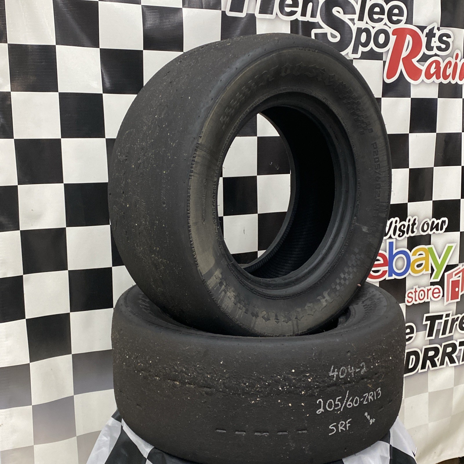 404-2 USDRRT HOOSIER DOT Road Race Tires SRF 205/60-ZR13