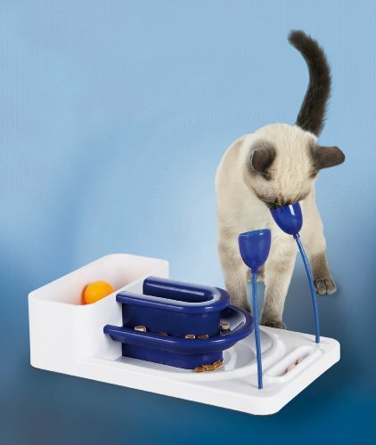 Interactive Food Dispenser Activity Center for Cats w/ 4 Modules