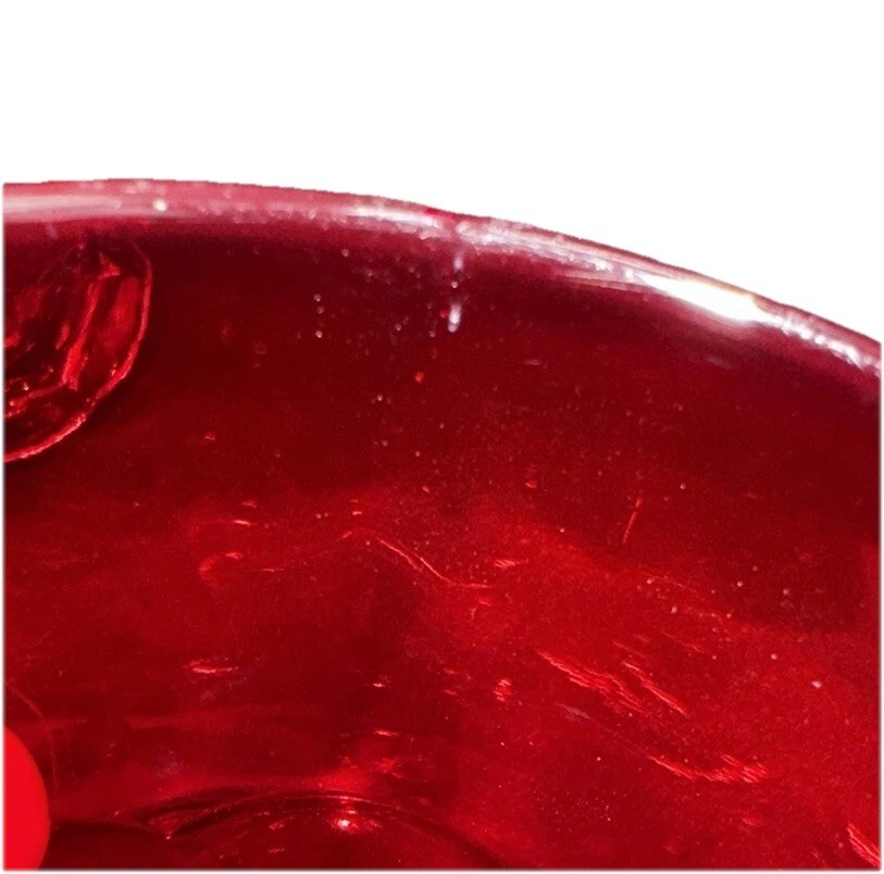 Vintage Glasses Honey Comb Pattern by Viking (6) Ruby Red