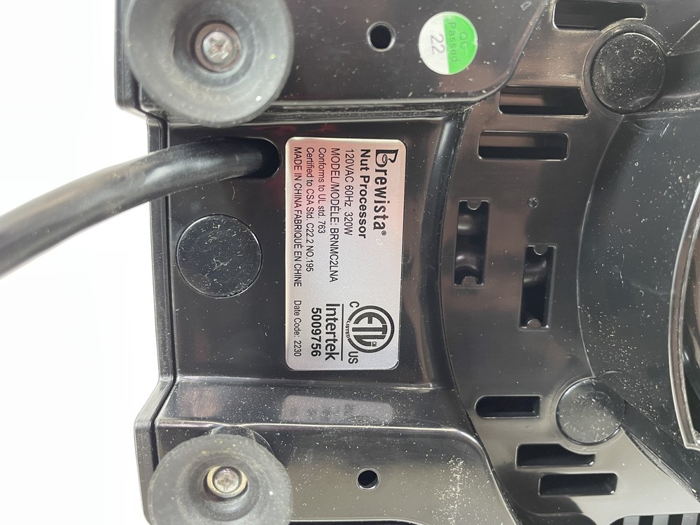 Brewista NutraMilk 2.0L Nut Processor Plant-Based Milk & Butter Maker Black