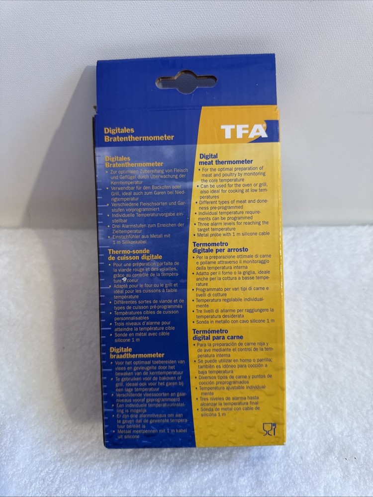 14.1502 La Crosse Technology TFA Digital Meat Thermometer with Foldable Display